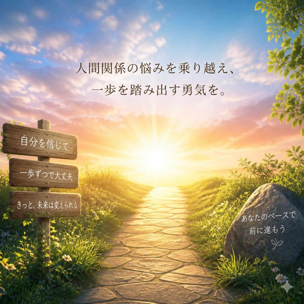 人間関係の悩みを乗り越え、一歩を踏み出す勇気を。