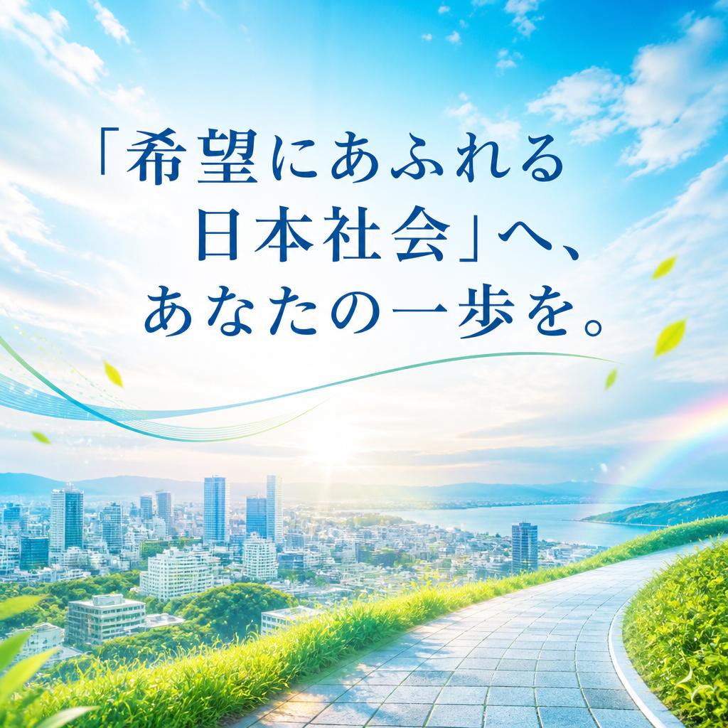 「希望にあふれる日本社会」へ、あなたの一歩を。