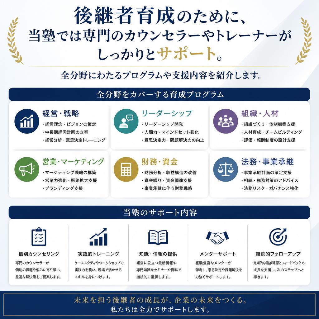 全面的なサポート体制