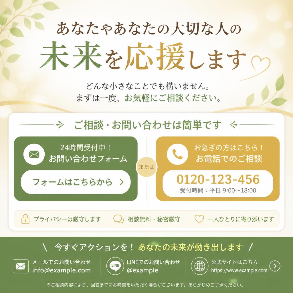 今すぐお問い合わせを！